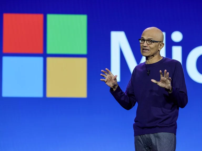 Rephrase the title:Satya Nadella’s life and career, from computer-science student to CEO of Microsoft and turning it into a $3 trillion titan