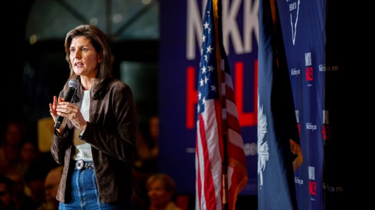 Rephrase the title:’None of these candidates’ defeats Nikki Haley in Nevada Republican primary, NBC News projects