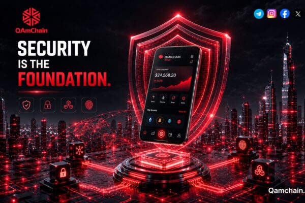 Q-AMCHAIN quantum resistant blockchain wallet with post-quantum security shield